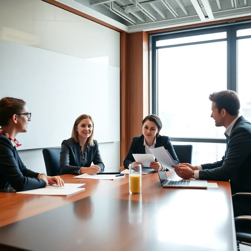 Business professionals in een Nederlandse vergaderruimte bespreken mindset strategieën